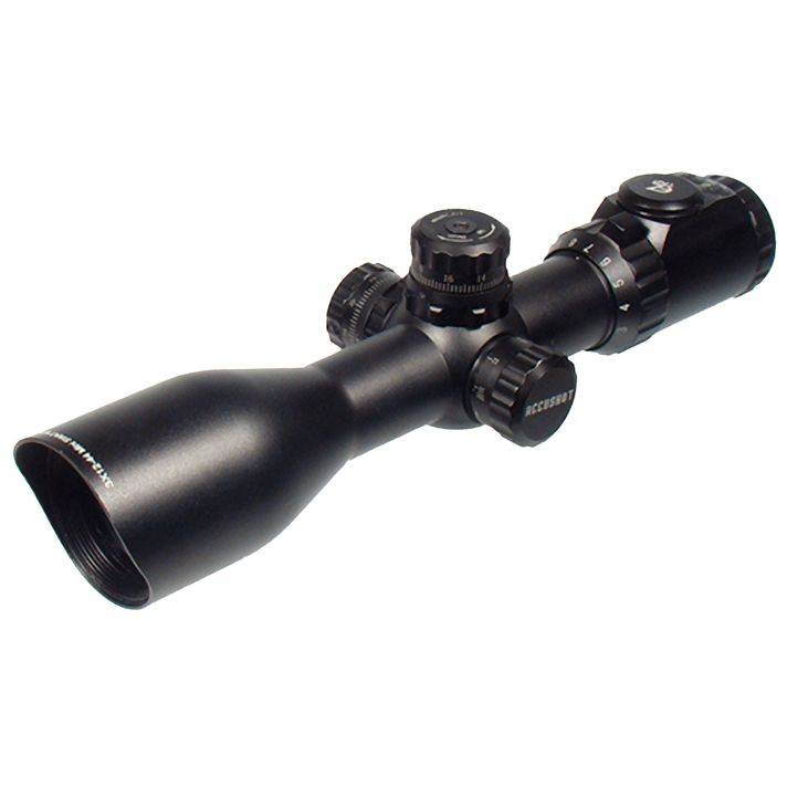 UTG SCP3-UM312AO AccushotBlack Hardcoat Anodized 3-12x 44mm 30mm Tube Illuminated Red/Green Mil-Dot Reticle