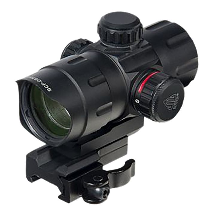 UTG SCPDS3840W ITABlack Anoidized 1x 38mm Tube 4 MOA Red/Green CBQ Dot Reticle