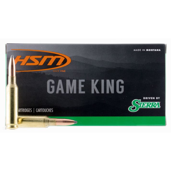 HSM 65CREEDMOOR1N Game King6.5 Creedmoor 140 gr Sierra GameKing Spitzer Boat Tail 20 Per Box/ 25 Case