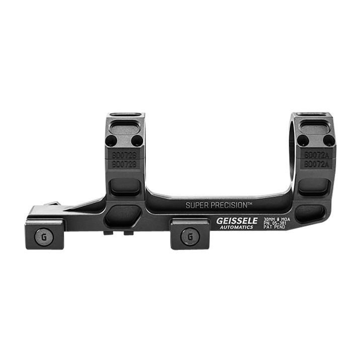 Geissele Automatics 05381B AR15 Super Precision Scope Mount/Ring Combo Black Anodized