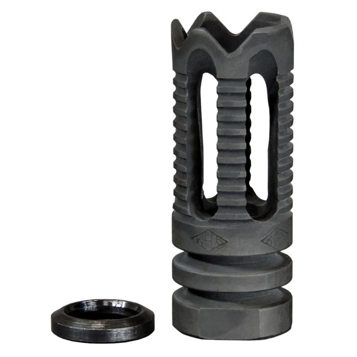Yankee Hill 285C2 Phantom Flash Hider Black Steel with 1/2"-28 tpi Threads & Teeth for 5.56x45mm NATO AR-Platform