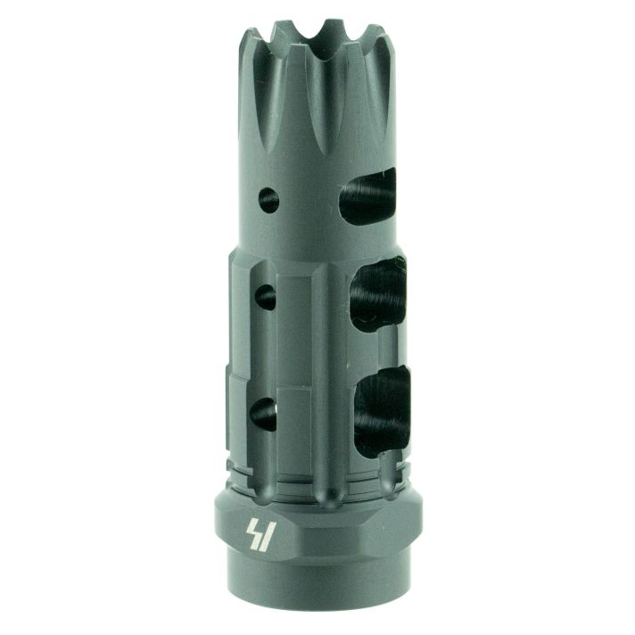 Strike Industries TCCOMP223 Triple Crown CompBlack Steel with 1/2"-28 tpi Threads, 2.63" OAL & 0.85" Diameter for 223 Rem, 5.56x45mm NATO AR-Platform