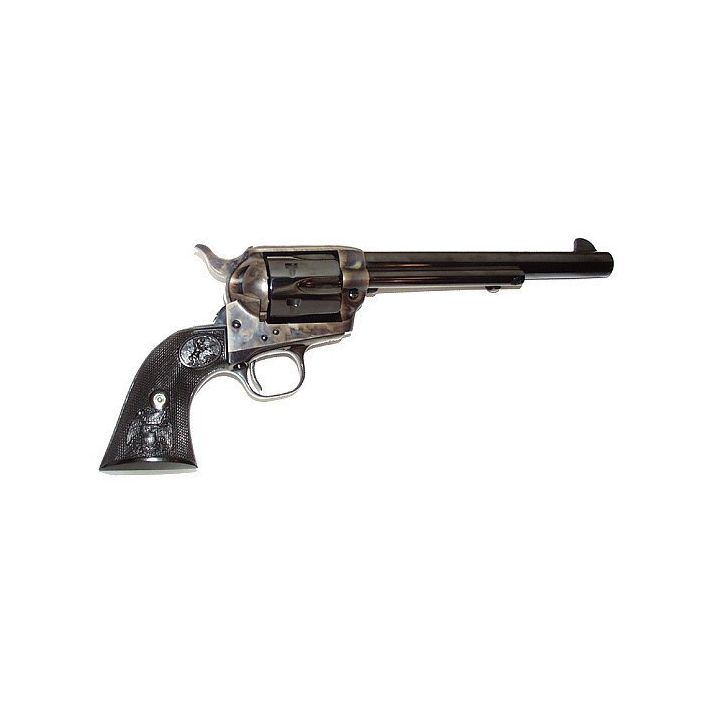 Colt Mfg P1670 Single Action Army Peacemaker 357 Mag 6 Shot 7.50" Blued Barrel & Cylinder, Color Case Hardened Frame, Black Polymer Grip