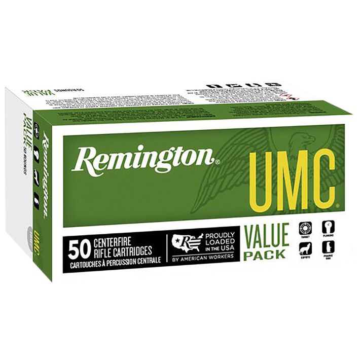 Remington Ammunition 23908 UMC Value Pack 223Rem 50gr Jacketed Hollow Point 50 Per Box/8 Case