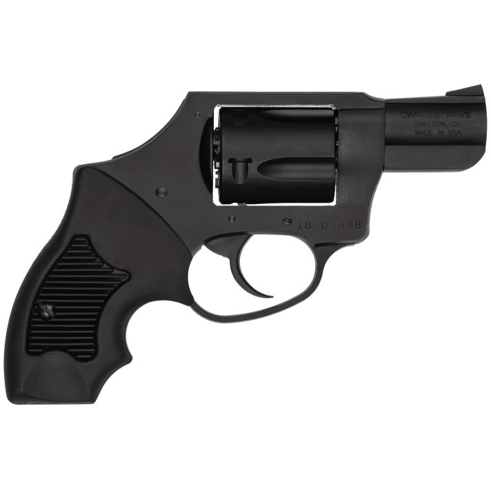 Charter Arms 13811 Undercover Lite Small 38 Special, 5 Shot 2" Black Steel Barrel & Cylinder, Black Passivate Aluminum Frame w/Black Finger Grooved Rubber Grip, Concealed Hammer