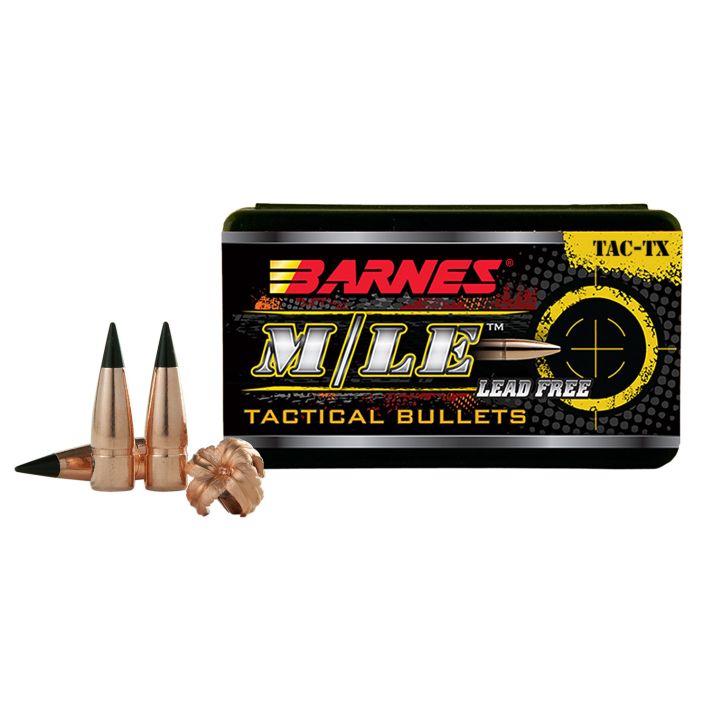 Barnes Bullets 30320 TAC-TX M/LE 300Blackout 120gr Flat Base 50/Box