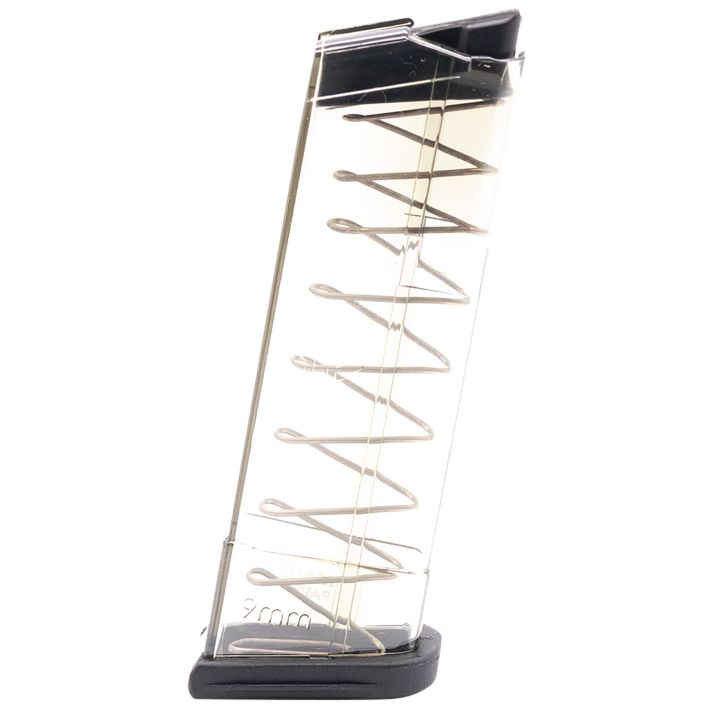 ETS Group GLK439 Pistol Mags9rd 9mm Luger Compatible w/ Glock 43 Clear Polymer