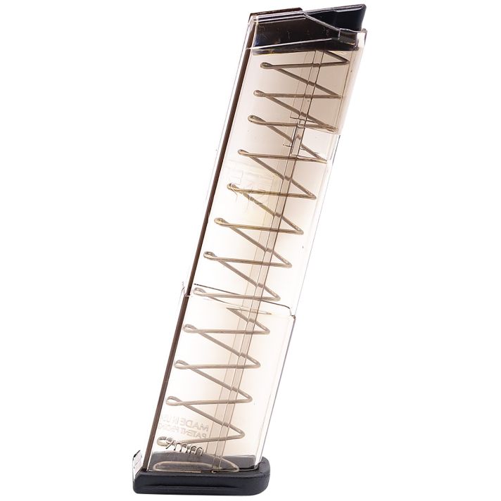 ETS Group GLK4312 Pistol Mags12rd 9mm Luger Compatible w/ Glock 43 Clear Polymer