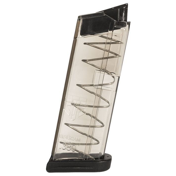 ETS Group GLK42 Pistol Mags7rd 380 ACP Compatible w/ Glock 42 Clear Polymer