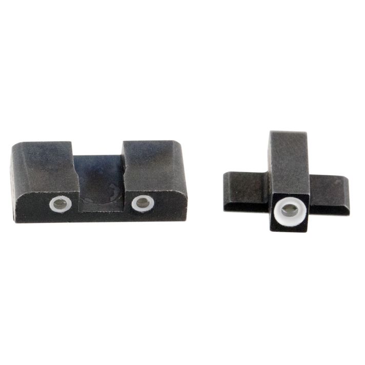 AmeriGlo SG161 Classic Tritium Sight Set for Sig SauerGreen Tritium White Outline Front Sight-Green Tritium White Outline Rear Sight