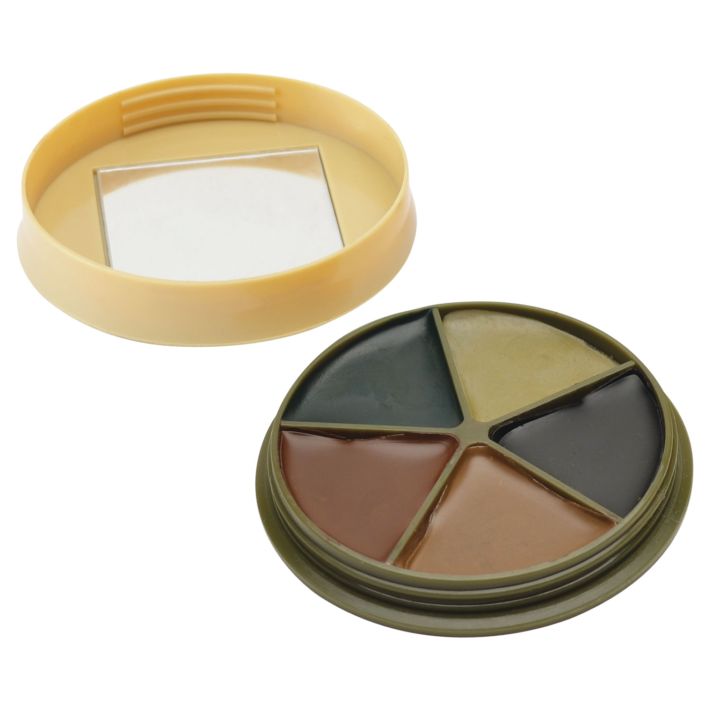 HME CMOFP5 Camo Face Paint Kit Black/Brown/Green/Sand/Light Green