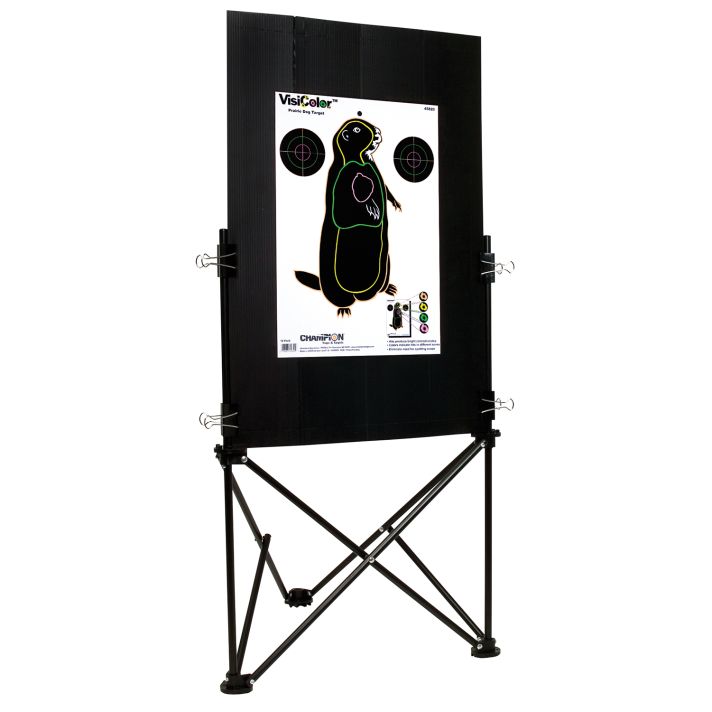 Champion Targets 40884 Folding Stand w/Case Black Steel 19.50" W x 28.50" H x 16" D