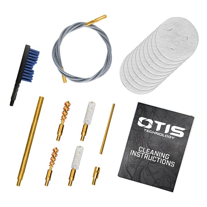 Otis FG70122 Patriot Cleaning Kit .17/.22Cal Handgun/Rifle/15 Pieces Yellow Plastic Box Case