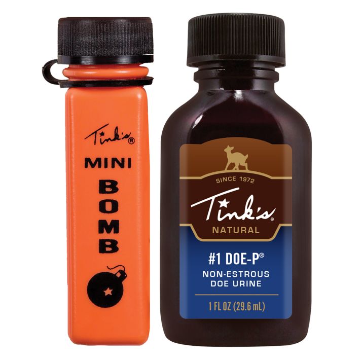 Tinks W6249 #1 Doe-P w/Mini Bomb Deer Attractant Doe Urine Scent 1oz Bottle