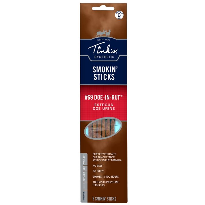 Tinks W6106 Smokin StickDeer Attractant Doe In Estrus Scent 6 Per Pkg