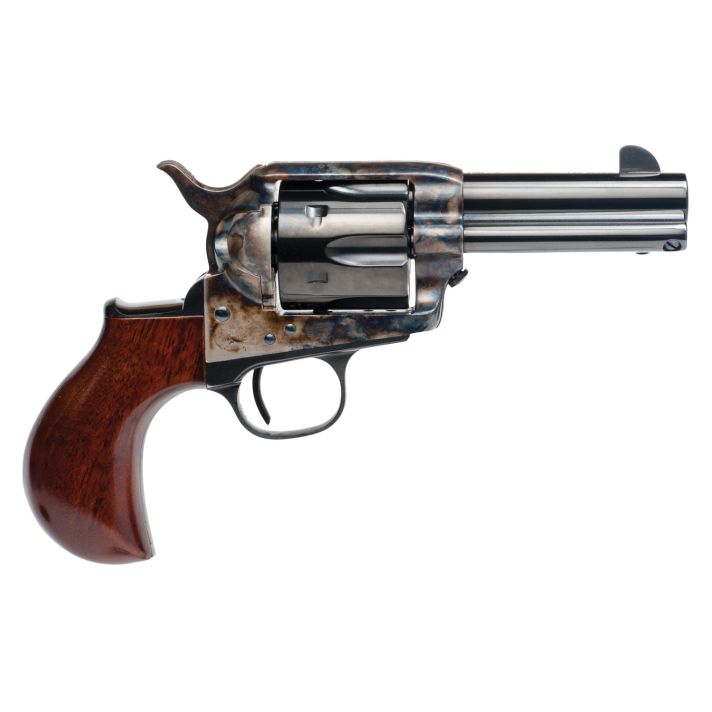 Cimarron CA346 Model P Thunder 45 Colt (Long Colt) 6 Shot 3.50" Blued Stainless Steel Barrel, Blued Cylinder, Color Case Hardened Steel Frame, Birdshead Walnut Grip, Exposed Hammer