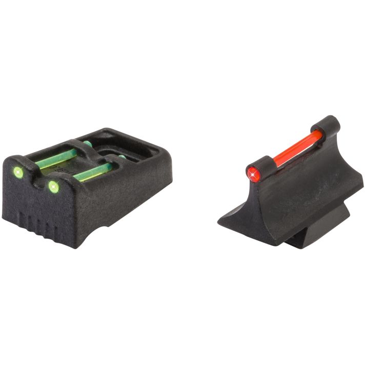 TruGlo TG961R Slug Gun SeriesBlack | Red Fiber Optic Front Sight Green Fiber Optic Rear