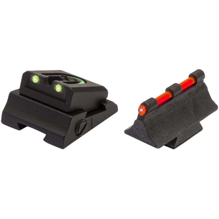 TruGlo TG961M Slug Gun SeriesBlack | Red Fiber Optic Front Sight Green Fiber Optic Rear