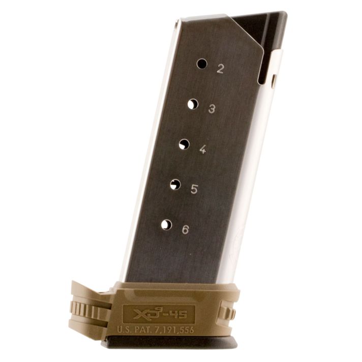 Springfield Armory XDS5006DE XD-S6rd 45 ACP SS/FDE Stainless Steel