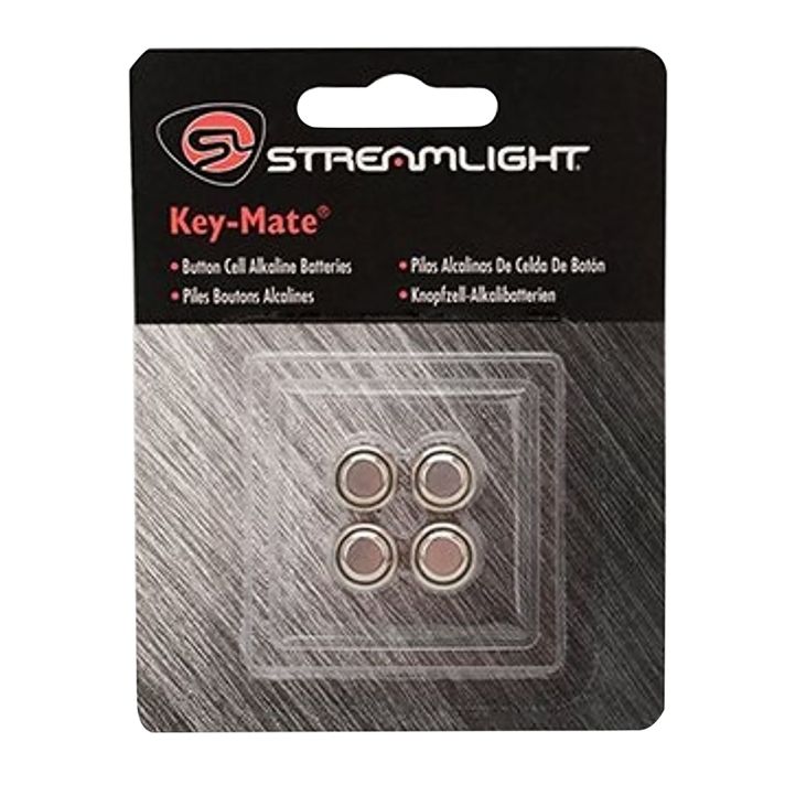 Streamlight 72030 Key-MateSilver 1.5 Volts Alkaline 150 mAh Fits Key Chain Light/MicroStream/MacroStream(4) Single Pack