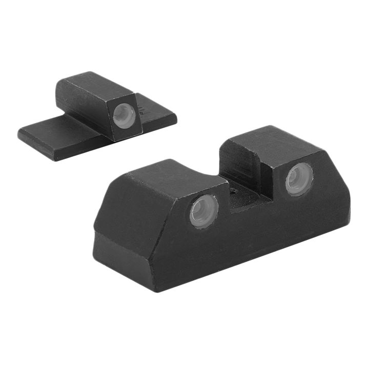 Meprolight USA 151203101 Tru-DotGreen Tritium White Outline Front Sight-Green Tritium White Outline Rear Sight KAHR Arms K/P/MK/PM