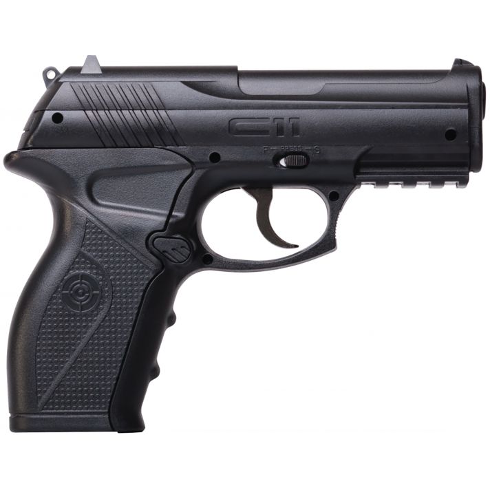Crosman C11 C11 Air Pistol CO2 177 18+1 Black Polymer Grips