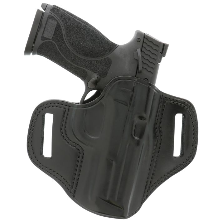 Galco CM212B Combat MasterOWB Black Leather Belt Slide Fits 1911 Right Hand