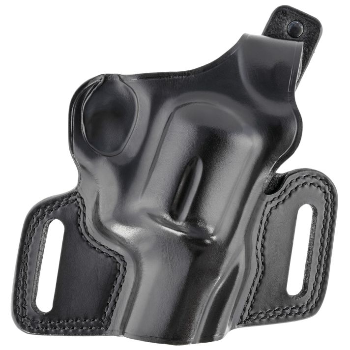 Galco SIL126B SilhouetteOWB Black Leather Belt Slide Fits S&W N Frame Fits 2-4" Barrel Right Hand