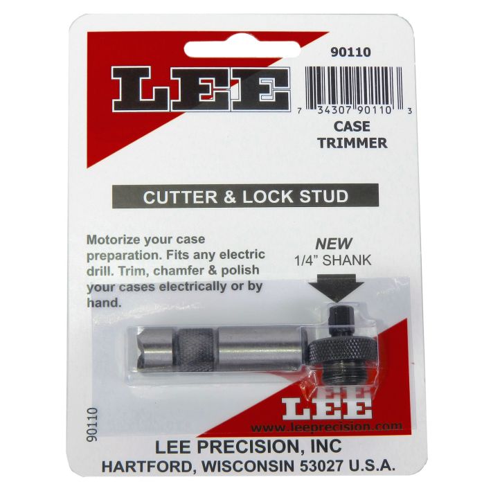 Lee Precision 90110 Cutter & Lock Stud Case Trimmer Stainless Steel