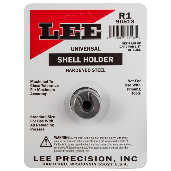 Lee Precision 90518 Shell Holder Universal#1R 38 Short & Long Colt / 38 Special / 357 Mag