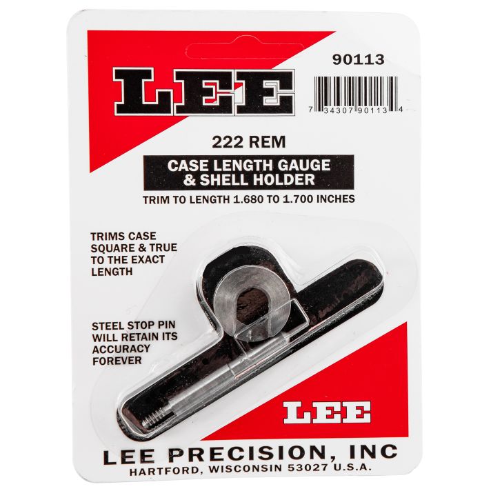 Lee Precision 90113 Case Length Gauge222 Rem Steel