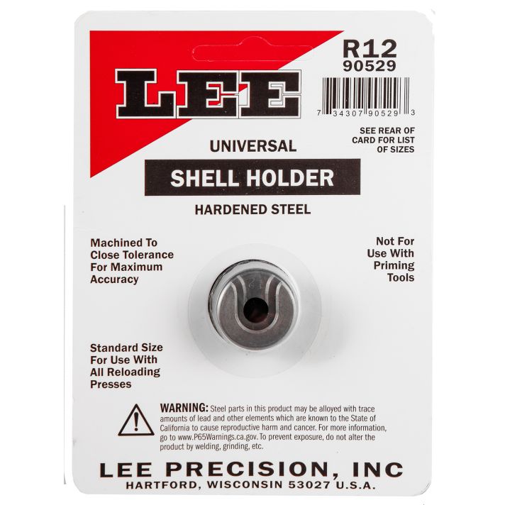 Lee Precision 90529 Shell Holder Universal #12R 6 PPC / 22 PPC / 7.62x39