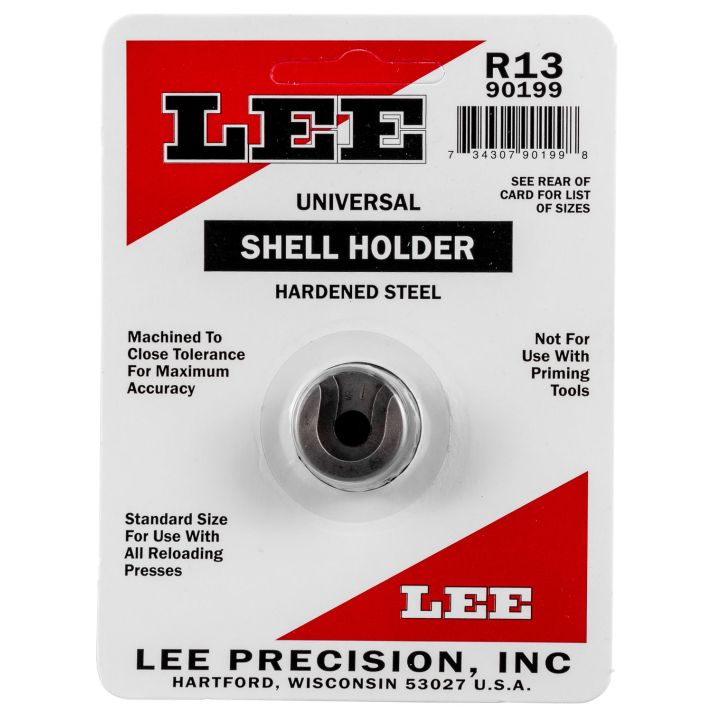 Lee Precision 90199 Shell Holder Universal #13R 45 Auto Rim