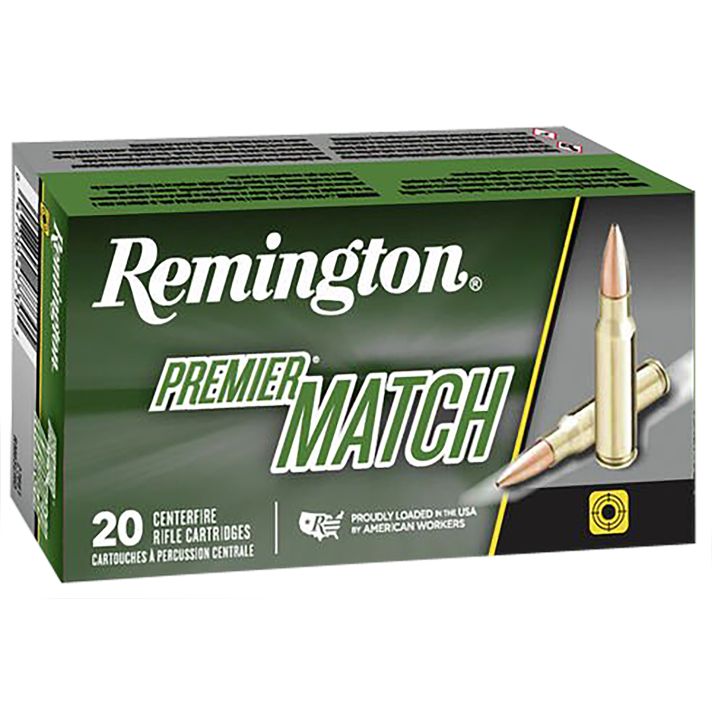 Remington Ammunition 27661 Premier Match 6.5Creedmoor 140gr Sierra MatchKing BTHP 20 Per Box/10 Case