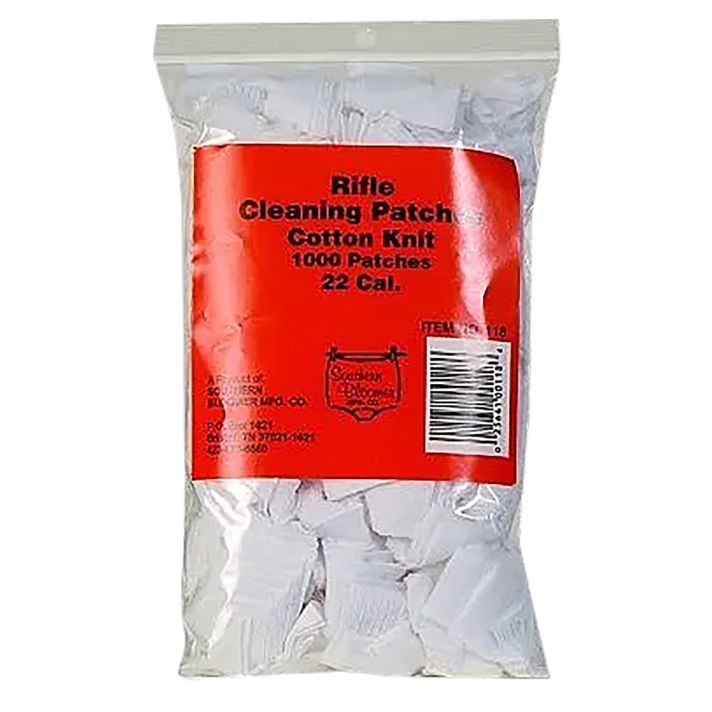 Southern Bloomer 118 Cleaning Patches.22 Cal Cotton 1000 Per Bag