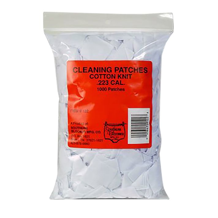 Southern Bloomer 122 Cleaning Patches223 Rem,5.56x45mm NATO Cotton 1000 Per Bag