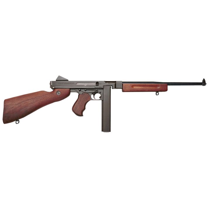 Thompson TM1C M1 Carbine Lightweight Carbine 45 ACP Caliber with 16.50" Barrel, 30+1 Capacity (Stick), Black Hard Coat Anodized Metal Finish, American Walnut Stock Wood Grip Right Hand