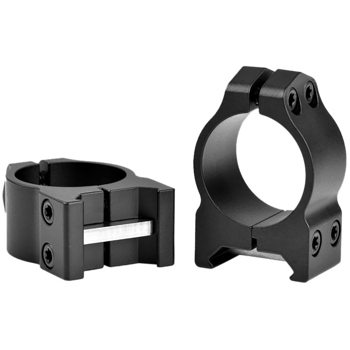 Warne 200M Vertical Rings Maxima Matte Black 1" Low 0 MOA
