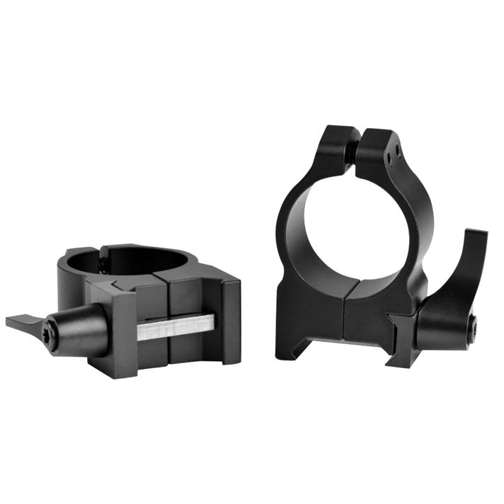 Warne 201LM Vertical Rings Maxima Matte Black 1" Medium Quick Detach 0 MOA