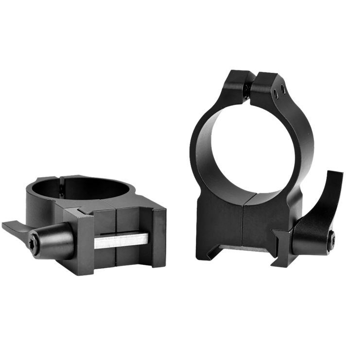 Warne 215LM Vertical Rings Maxima Matte Black 30mm High Quick Detach 0 MOA