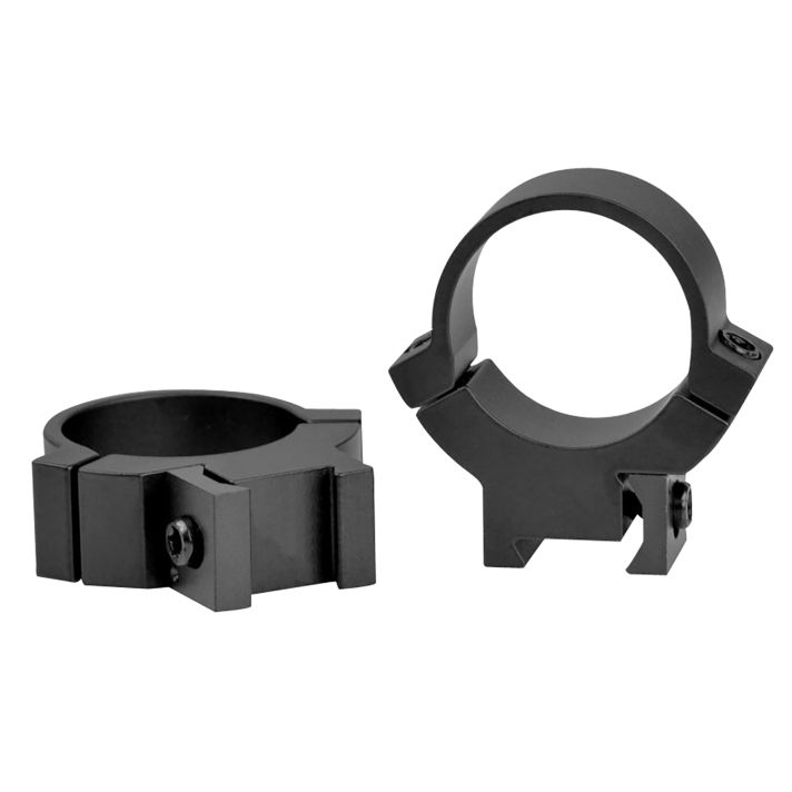Warne 721M Rimfire 70/30 Horizontal Split Matte Black Steel 1" Tube Medium 3/8"/11mm Dovetail 0 MOA