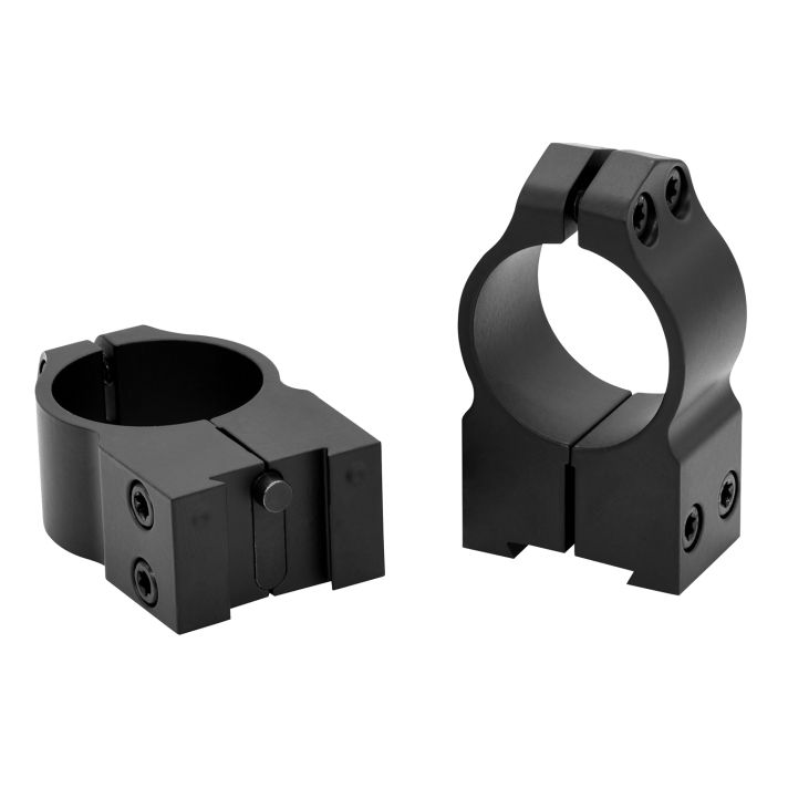Warne 2TM Maxima Scope Rings Matte Black Steel 1" Tube High Vertical Split Dovetail, 0 MOA Fits Tikka 3TX/3T/695