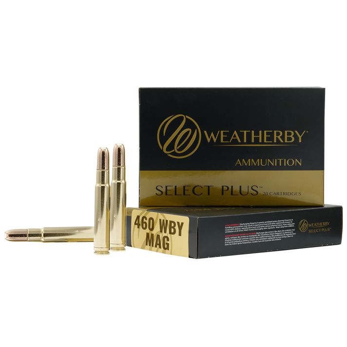 Weatherby B460450TSX Select Plus460WthbyMag 450gr Barnes TSX Lead Free 20 Per Box/10 Case