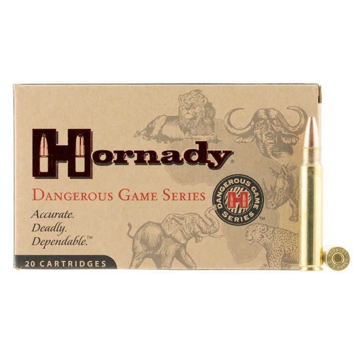 Hornady 8232 Dangerous Game375Ruger 300gr Dangerous Game Solid 20 Per Box/6 Case