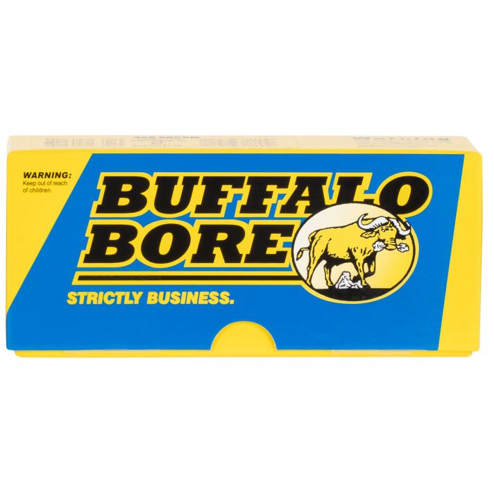 Buffalo Bore Ammunition 47C20 Hunting & Sniping Strictly Business 458SOCOM 350gr Semi Jacketed Flat Point 20 Per Box/12 Case