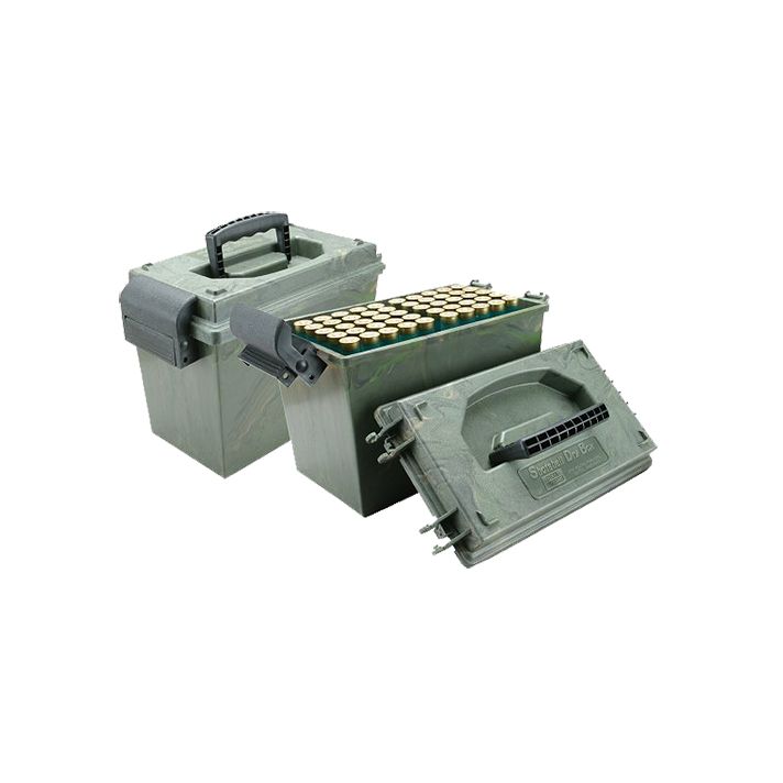 MTM Case-Gard SD1001209 Shotshell Dry Box12 Gauge Shotgun Wild Camo Polypropylene 100rd
