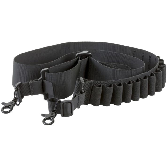 Aim Sports DSBS1 DeluxeBlack Nylon Bandolier Shotgun Holds 14 Shells