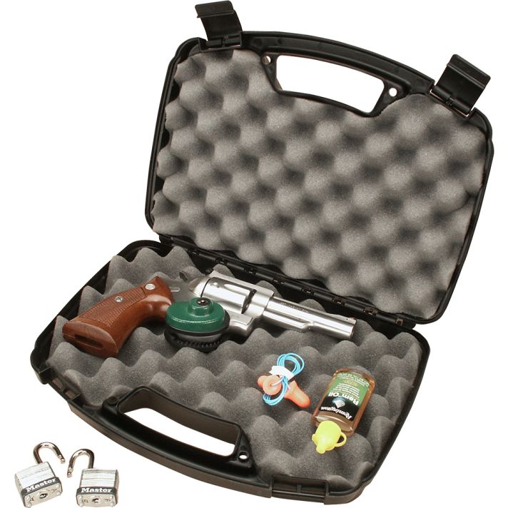 MTM Case-Gard 80740 Single Handgun Case13" Black Handgun Polypropylene