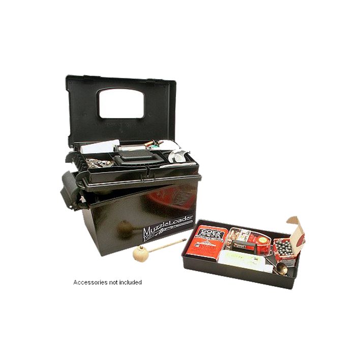 MTM Case-Gard ML140 Muzzleloader Dry BoxWater/Weather Resistant Black Plastic 15 x 8.8 x 9.4"