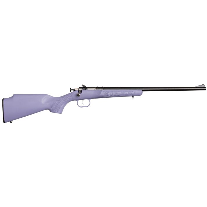 Crickett KSA2306 Youth22 LR 1rd 16.12" Blued Barrel & Receiver, Fixed Front/Adjustable Rear Peep Sights, Purple Synthetic Stock w/11.5" LOP, Rebounding Firing Pin Safety